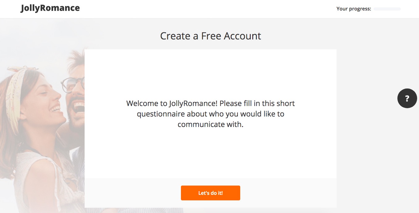 JollyRomance create account